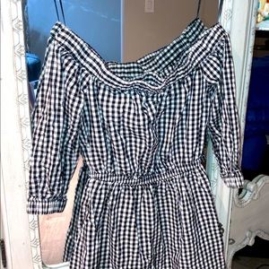 B&W Plaid Dress 🖤